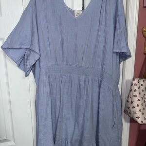 NWT Knox Rose Target Light Blue V-Neck Dress